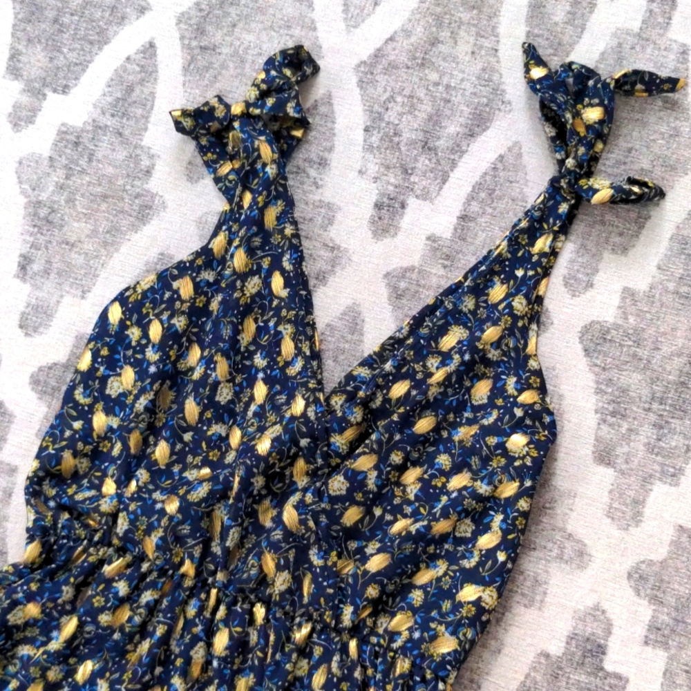 Sheer Patterned Maxi Dress - Picture 5 of 9